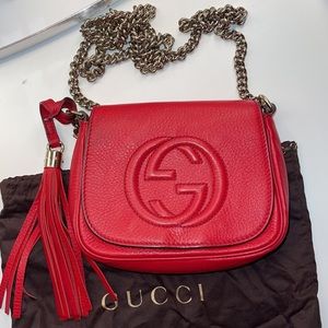 Gucci red soho crossbody